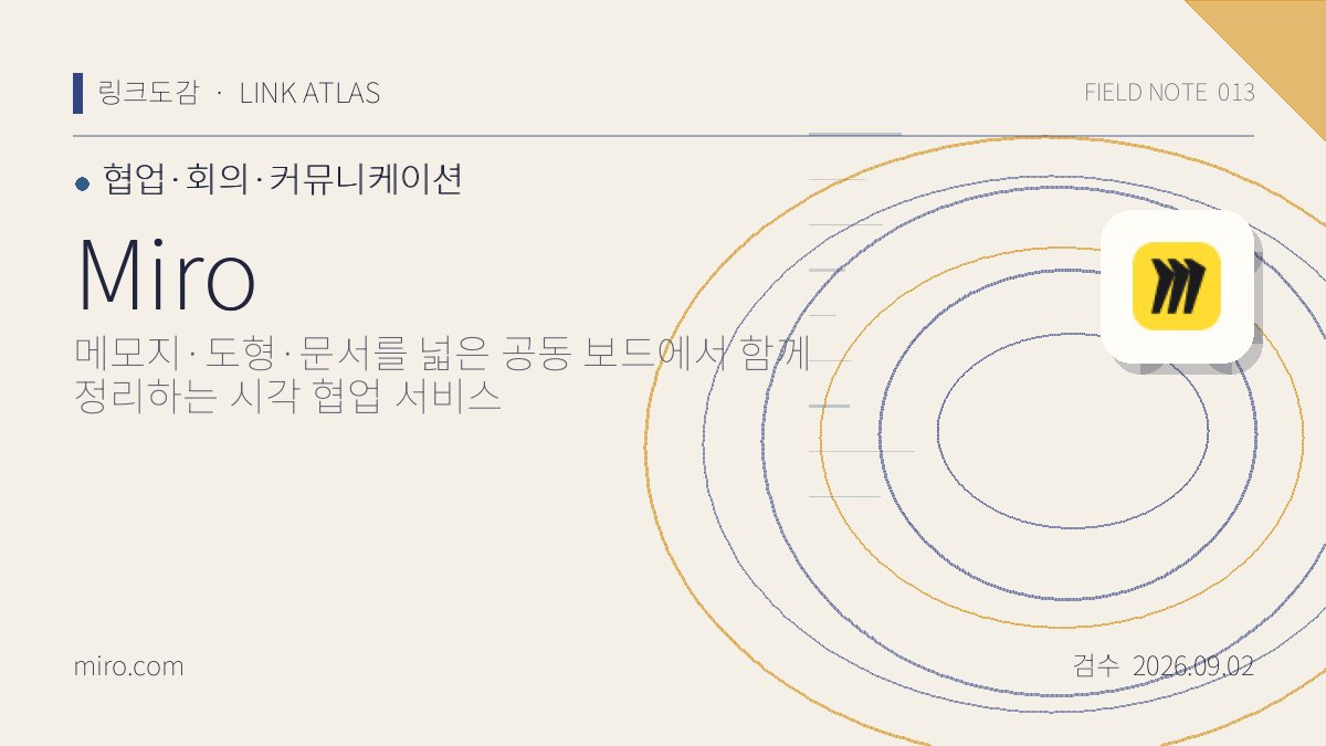 Miro 리뷰 핵심 정보